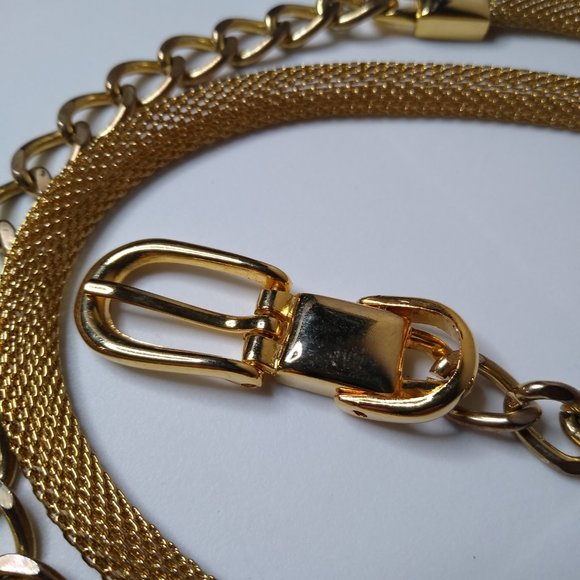 Metal Mesh Thin Fashion Belt Adjustable 30 To 36 Inches - Picture 6 of 16